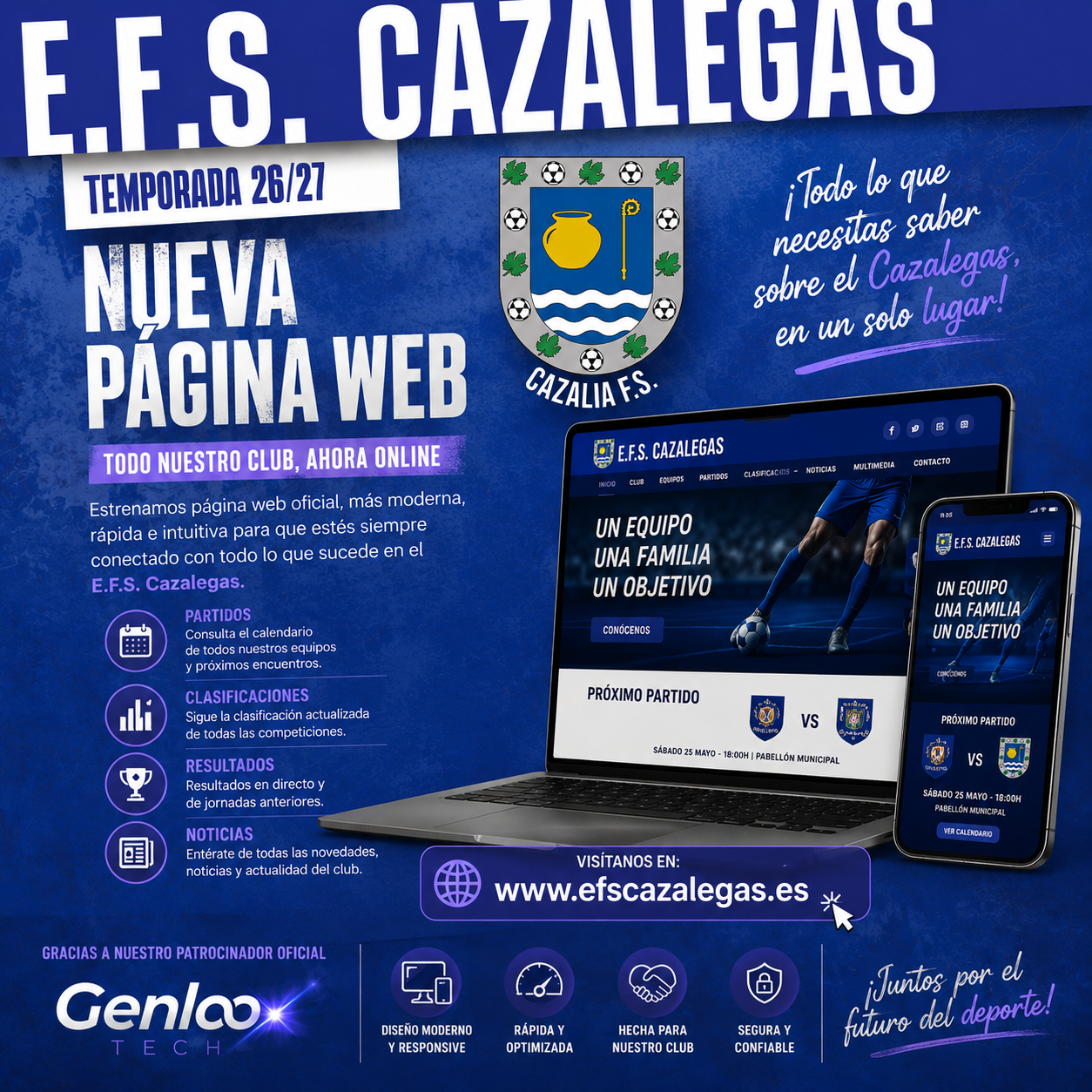 Web Escuela de Futbol Sala Cazalegas